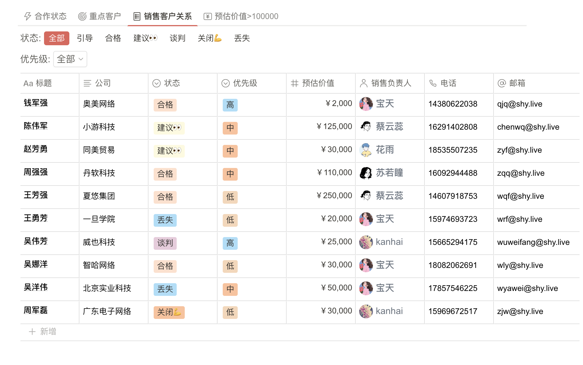 过滤和排序信息